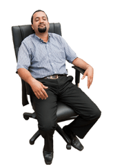 Hd Sitting Man Png Download Image - Man Sitting In Chair Png