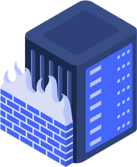 Icon Of Whcompare Isometric Web Hosting - Server On Fire Icon Png