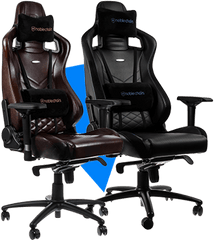 Nobelchairs - Skorzystaj Z Rabatu 10 Noblechairs Epic Gold Black Png