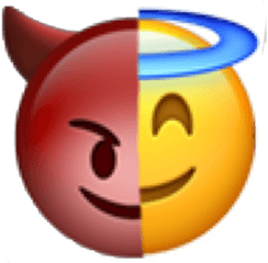 Diablo - Angel And Devil Emoji Png