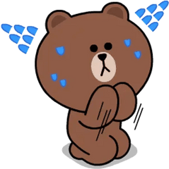 Line Friends Stickers 1 Whatsapp - Brown Bear Cony Bunny Png