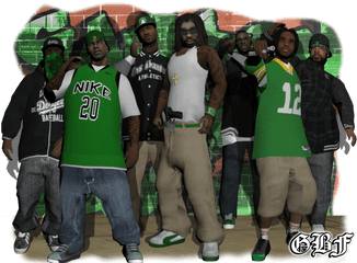 Gta San Andreas Png - New Character Skinpack Grove Street Gta San Andreas Grove Street Png