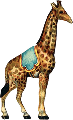 Circus Vintage Giraffe Transparent Png - Royal Stafford Circus Plate