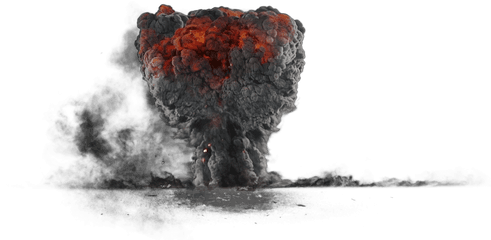 Explosion With Dark Smoke Png Image - Smoke Explosion Transparent Background