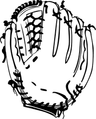 Baseball Glove Clipart Black And White - Baseball Glove Clip Baseball Glove Clipart Black And White Png