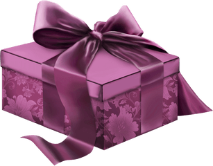 Purple Christmas Present Png Full Size Download Seekpng - 3d Png Caja De Regalo Png