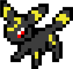 Umbreon - Pokemon Pixel Art Umbreon Png