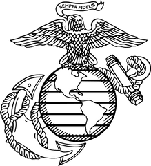 Marine Corps Logo Vector - Eagle Globe And Anchor Png