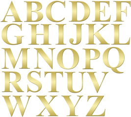 Lettres Alphabet Png 5 Image - Alphabet Gold