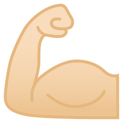 Emoji Arm Biceps Strong Flexing Muscle - Emoticon Bicipite Png