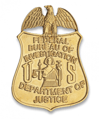 Badge For Wallet Fbi - Logo Federal Bureau Chapa Png