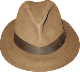 Hatt2 - Clipart Hat Brown Fedora Png