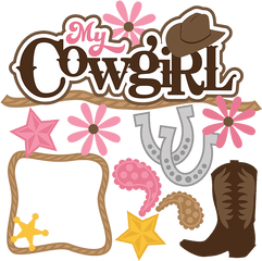 My Cowgirl - Scrapbook Cowgirl Png