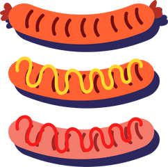 Hot Dog Barbecue Grill Sausage - Sausages Clipart Png