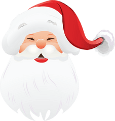 Free Santa Beard Png Transparent - Santa Claus Face Png