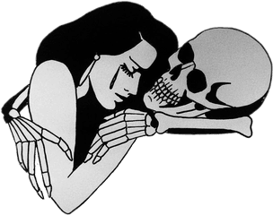 Cry Png - Girl Crying On Skeleton