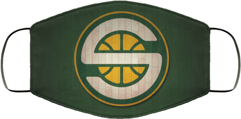 Seattle Supersonics Cloth Face Mask - Color Street Face Mask Png