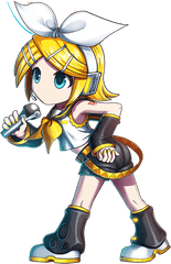 Vocals Kagamine Ringallery - Hatsune Miku Clipart Full Rin Kagamine Transparent Png