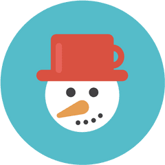 Snowman Icon - Flat Snowman Icon Png