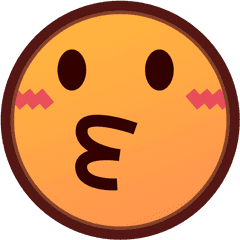 Kissing Face Id 12228 Emojicouk - Emojidex Png