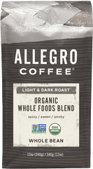 Organic Whole Foods Blend - Allegro Coffee Allegro Coffee Whole Foods Png