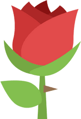 Rose Emoji Transparent Png Clipart - Rosa Emoticon Png