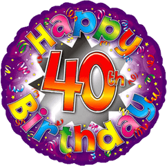 Birthdays Transparent Png Images - Page3 Stickpng Happy 40th Birthday Clipart