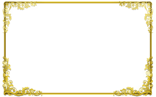 Abstract Frame Gold PNG Download Free