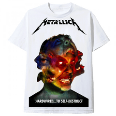 Vintage Rock - White T Shirt Hardwire To Self Destruct Metallica Hardwired To Self Destruct T Shirt Png