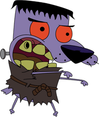 Transparent Courage The Cowardly Dog - Frankenstein Png