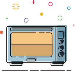 Oven Mbe Illustration Microwave Png And Vector Image Clipart