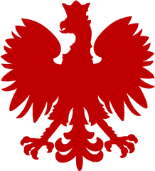 Silhouette Heraldic Animal Red Crown - Polish Eagle Transparent Png