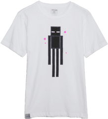 Minecraft Enderman Cotton Kids Tee - Active Shirt Png