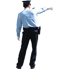 Police Officer Png Transparent - Police Back View Png