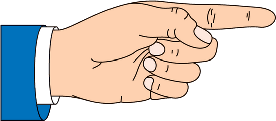 Hand Point Cartoon Png Transparent - Hand Point Cartoon Png