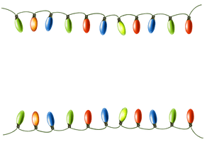 Christmas Decoration Lights - Free PNG