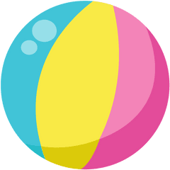 Pool Party - Cute Beach Ball Clip Art Png