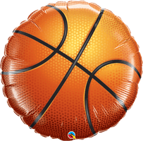 Orange Balloon Pallone Nba Mylar PNG Image High Quality