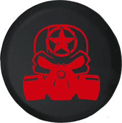 Tire Cover With Punisher Skull Gas Mask - Emblem Png