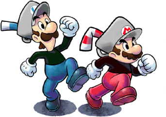 Luigi Paper Jam Mario Png Image - Super Mario Mario And Luigi