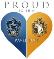 Harrypotter House Ravenclaw Hufflepuff - Ravenclaw And Hufflepuff Png