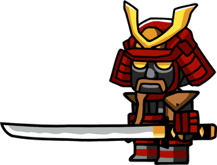 Scribblenauts Samurai Transparent Png - Transparent Samurai Clipart