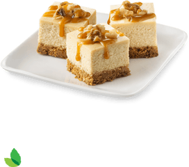 Caramel Cheesecake Bites Recipe With - Kuchen Png