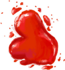 Splat Splatter Blood Transparent - Illustration Png