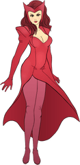 Drawing Witch Animated - Avengers Scarlet Witch Cartoon Png