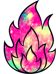 Fire Emoji Cute Flame Sticker - Flame Fire Coloring Pages Png