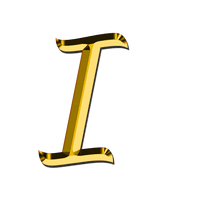 I Letter PNG File HD