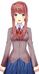 Download Edited Mediai Made A Monika - Doki Doki Literature Club Png