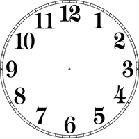 Point Face Angle Digital Clock Free Clipart HD - Free PNG