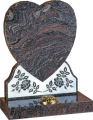 Granite Headstone - Beautiful Shaped Heart Png Heart Shape Headstone